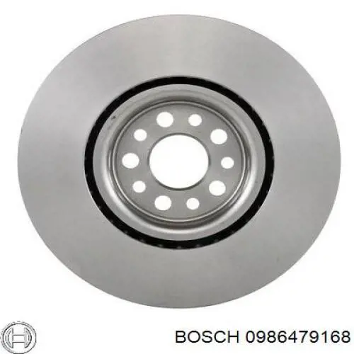 0986479168 Bosch диск гальмівний передній