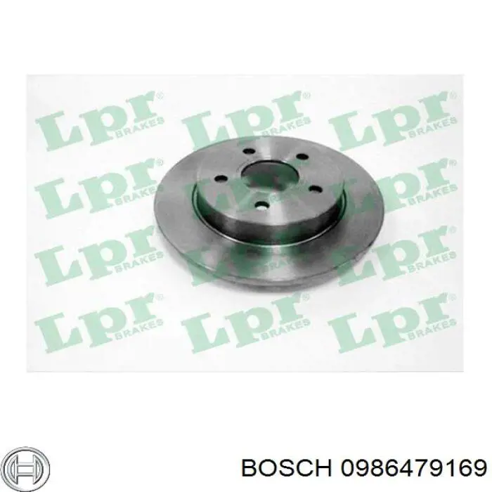 Диск гальмівний задній Bosch 0986479169