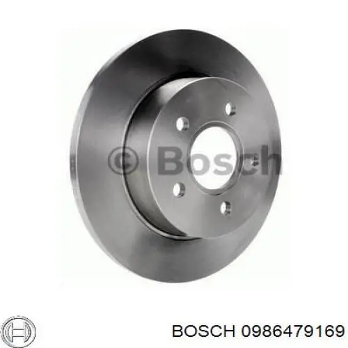 0986479169 Bosch диск гальмівний задній
