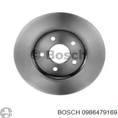 Купити 0986479169 Bosch Диск заднього гальма