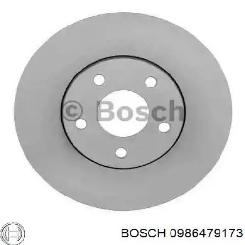 0986479173 Bosch диск гальмівний передній