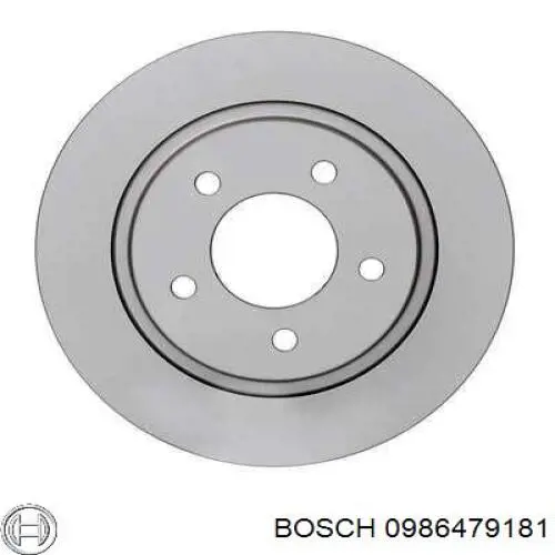 0986479181 Bosch диск гальмівний задній