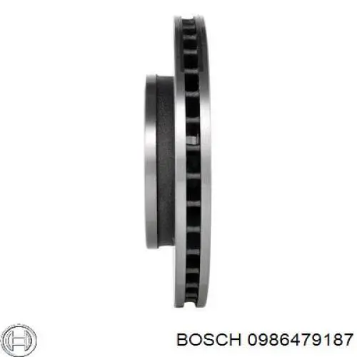 0986479187 Bosch диск гальмівний передній