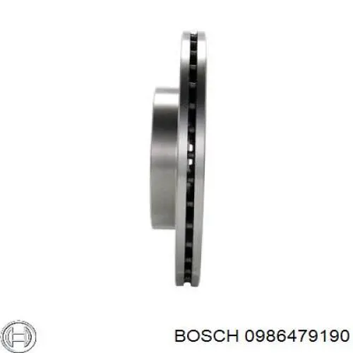 0986479190 Bosch диск гальмівний передній