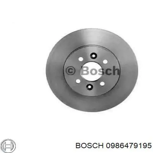 0986479195 Bosch диск гальмівний задній