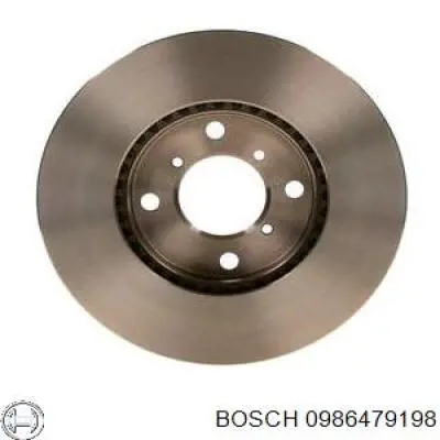 0986479198 Bosch диск гальмівний передній