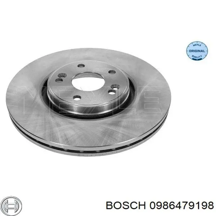 Гальмівні диски передні 0986479198 Bosch