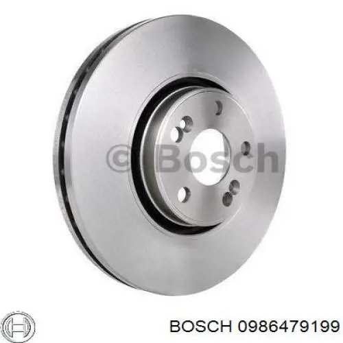 0986479199 Bosch диск гальмівний передній