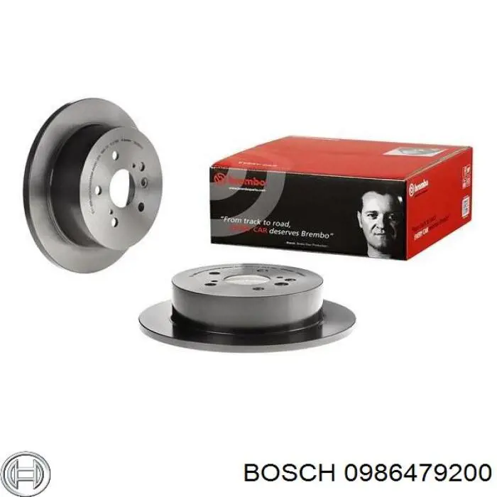 Купити 0986479200 Bosch Диск заднього гальма