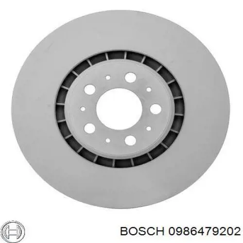 0986479202 Bosch диск гальмівний передній