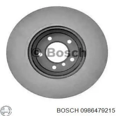 0986479215 Bosch диск гальмівний передній