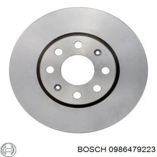 Диск гальмівний передній 0986479223 Bosch