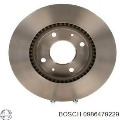 0986479229 Bosch диск гальмівний передній