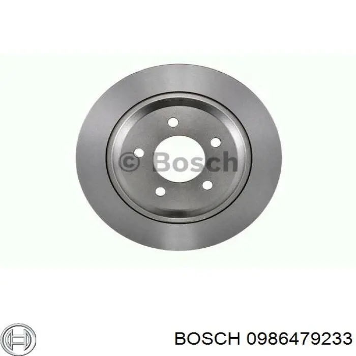 0986479233 Bosch диск гальмівний задній
