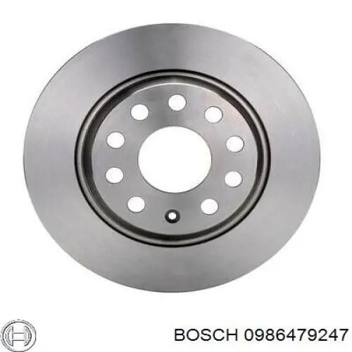 0986479247 Bosch диск гальмівний задній