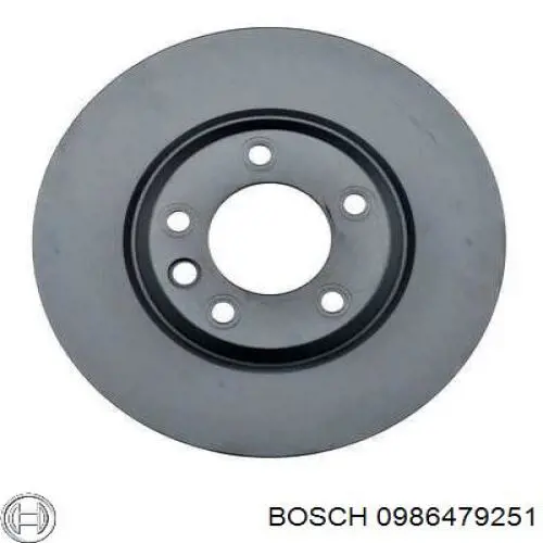 0986479251 Bosch диск гальмівний передній