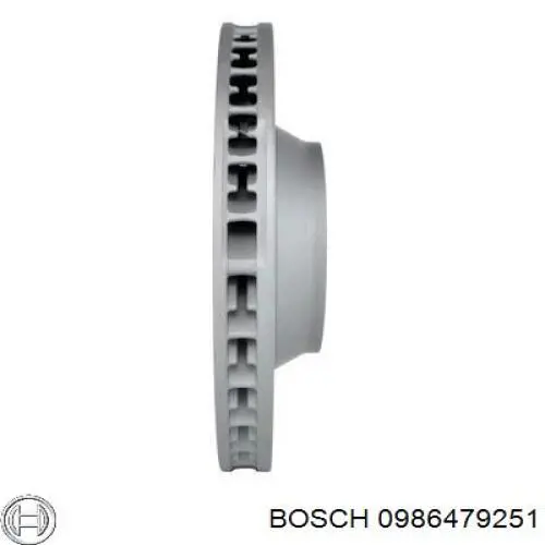Гальмівні диски передні 0986479251 Bosch