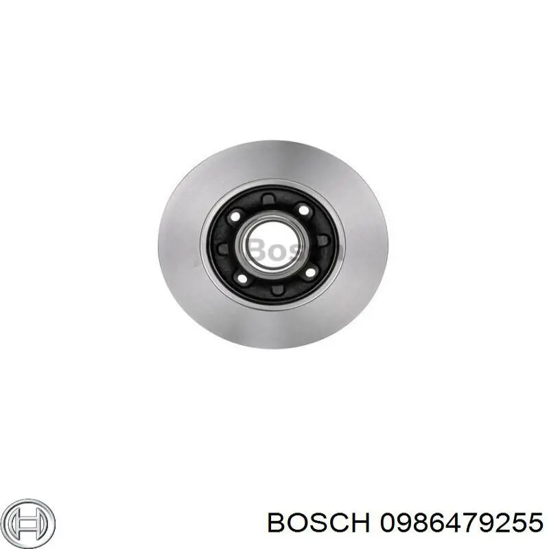 0986479255 Bosch диск гальмівний задній