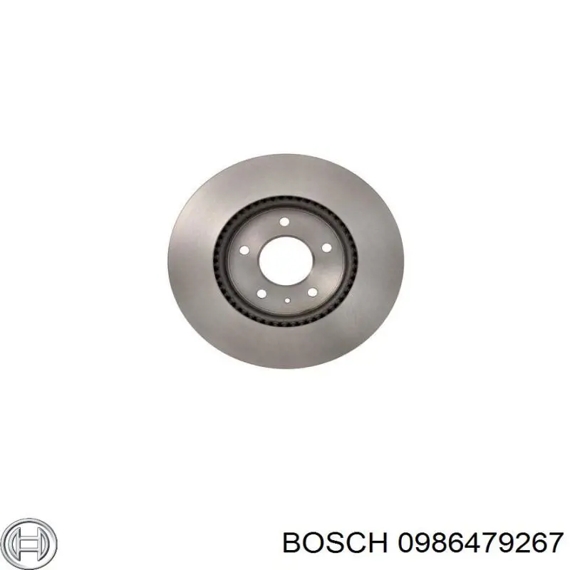 0986479267 Bosch диск гальмівний передній