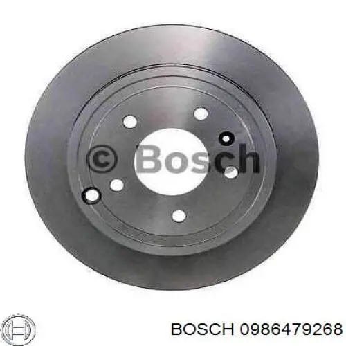 0986479268 Bosch диск гальмівний задній