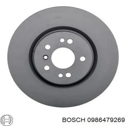 Диск гальмівний передній 0986479269 Bosch