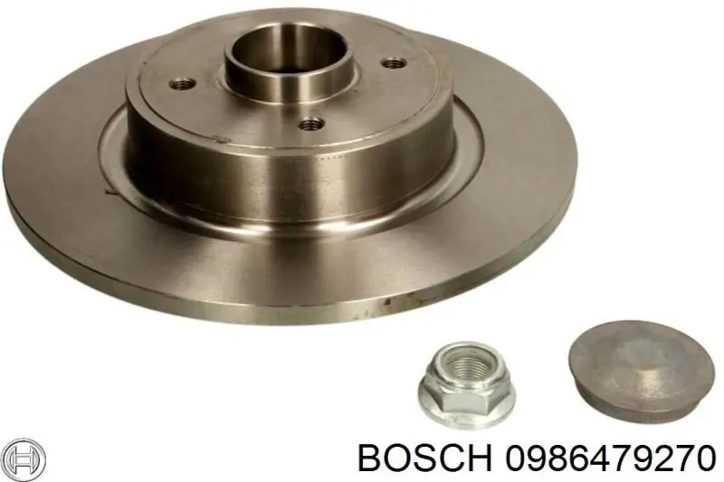 0986479270 Bosch диск гальмівний задній