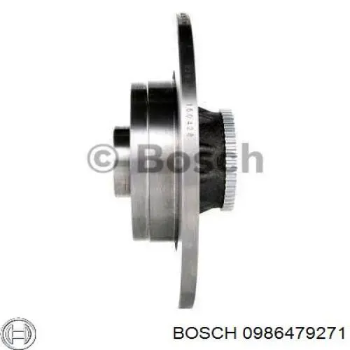 0986479271 Bosch диск гальмівний задній