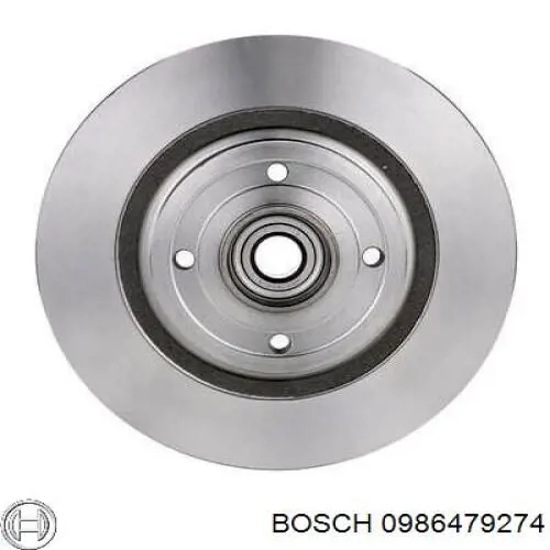 0986479274 Bosch диск гальмівний задній