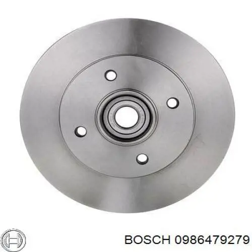 0986479279 Bosch диск гальмівний задній