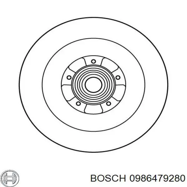 Гальмівні диски 0986479280 Bosch