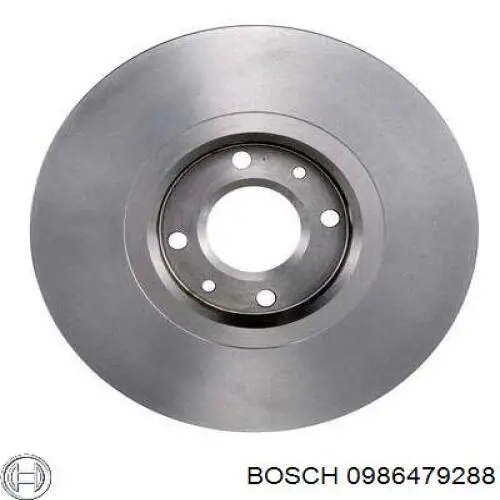 0986479288 Bosch диск гальмівний передній