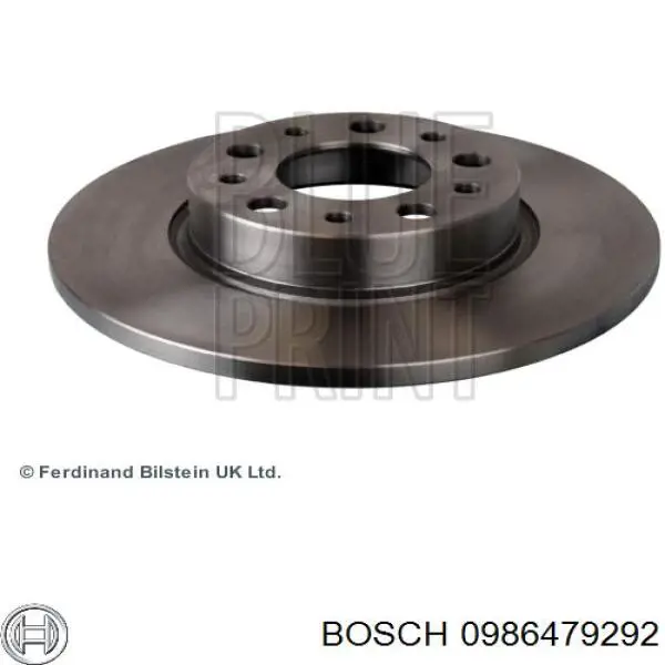 Купити 0986479292 Bosch Диск заднього гальма