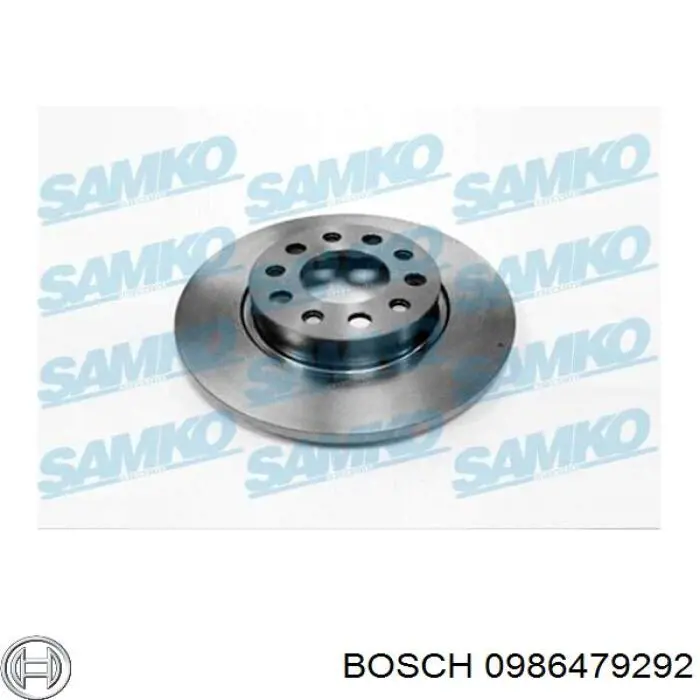 Гальмівні диски 0986479292 Bosch