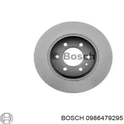 0986479295 Bosch диск гальмівний задній