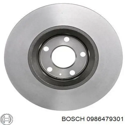 0986479301 Bosch диск гальмівний передній