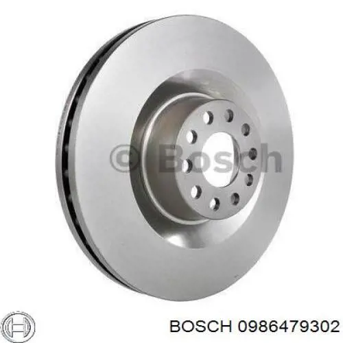 0986479302 Bosch диск гальмівний передній