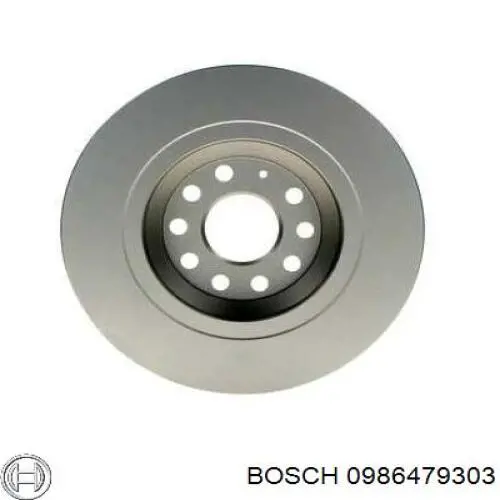 0986479303 Bosch диск гальмівний задній