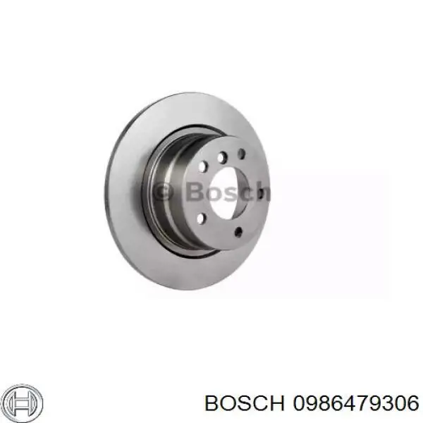 0986479306 Bosch диск гальмівний задній