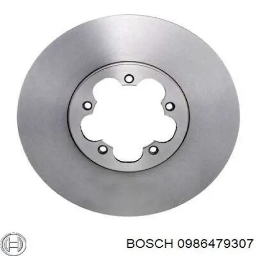 Диск гальмівний передній 0986479307 Bosch