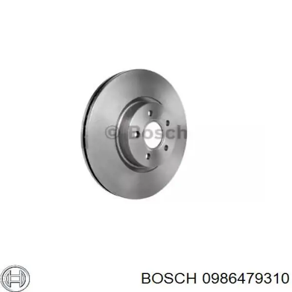 Гальмівні диски передні 0986479310 Bosch