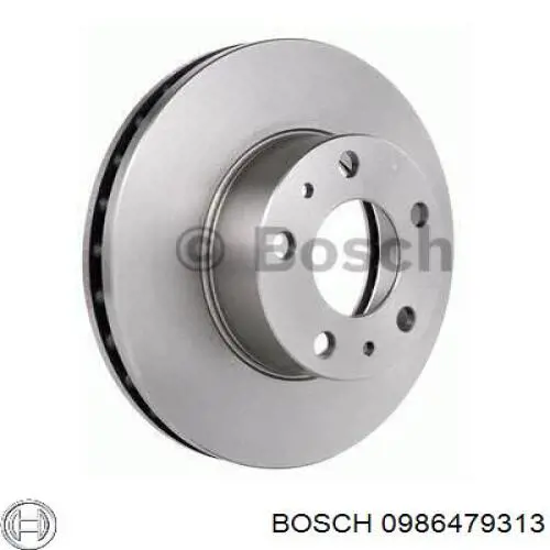 0986479313 Bosch диск гальмівний передній