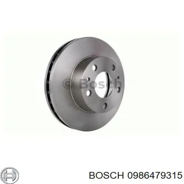 0986479315 Bosch диск гальмівний передній