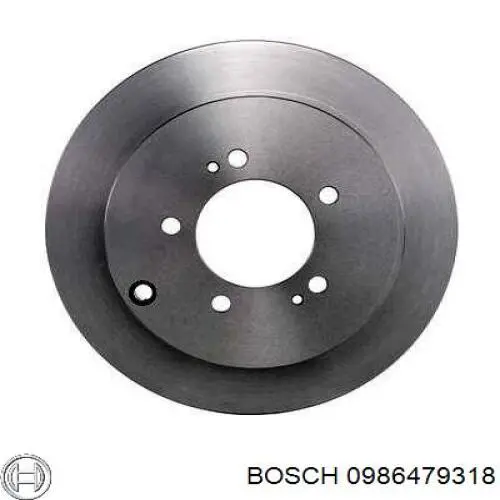 0986479318 Bosch диск гальмівний задній