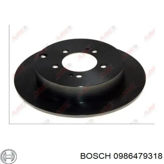 0986479318 Bosch Дискові гальма