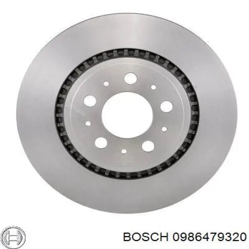 0986479320 Bosch диск гальмівний задній
