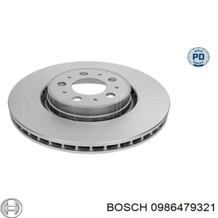 Гальмівні диски передні 0986479321 Bosch