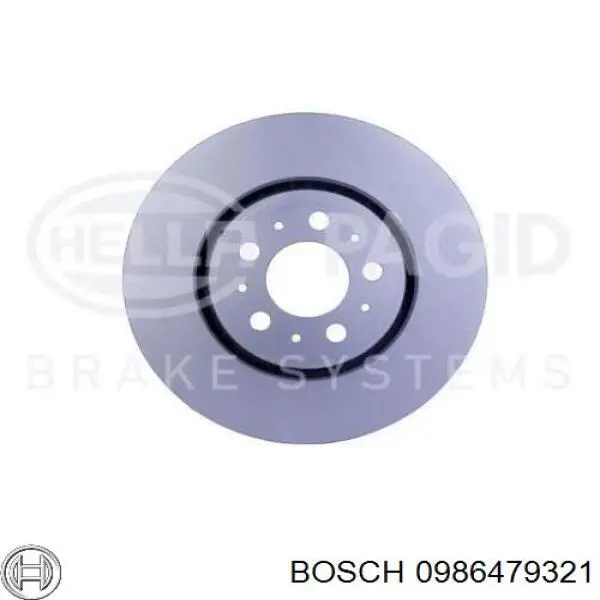 Диск гальмівний передній Bosch 0986479321