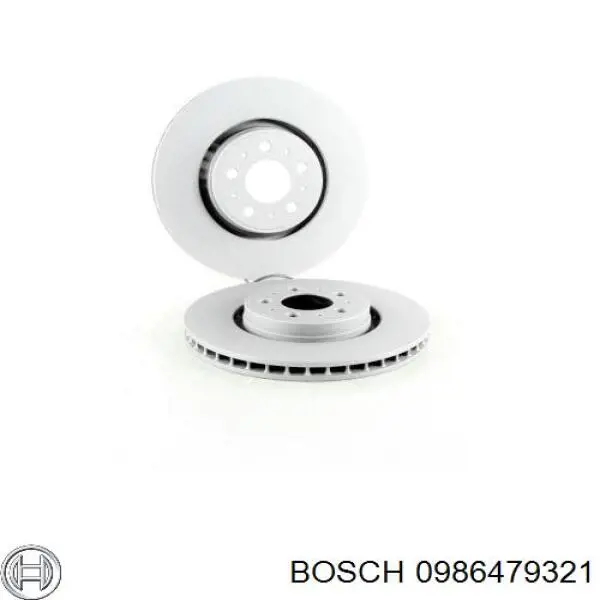 Диск переднього гальма Bosch 0986479321 ціна, від 50.67 USD