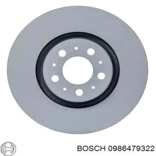 Диск переднього гальма Bosch 0986479322 ціна, від 53.72 USD