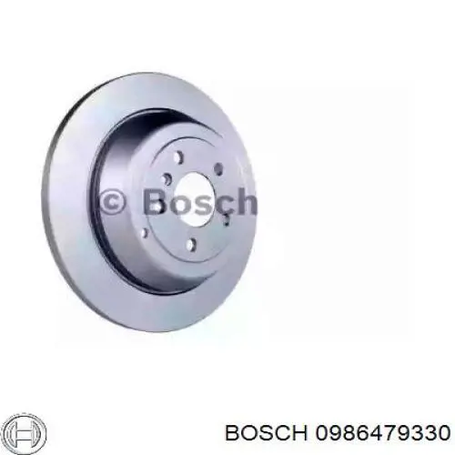 0986479330 Bosch диск гальмівний задній